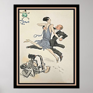 Poster 1927 Art Deco Tango Lithograph
