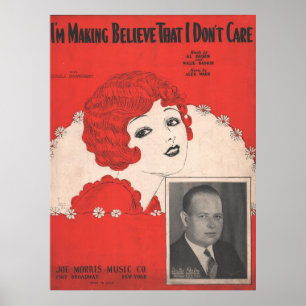 Poster 1927 Eu Fazer acreditar que eu não me importo com
