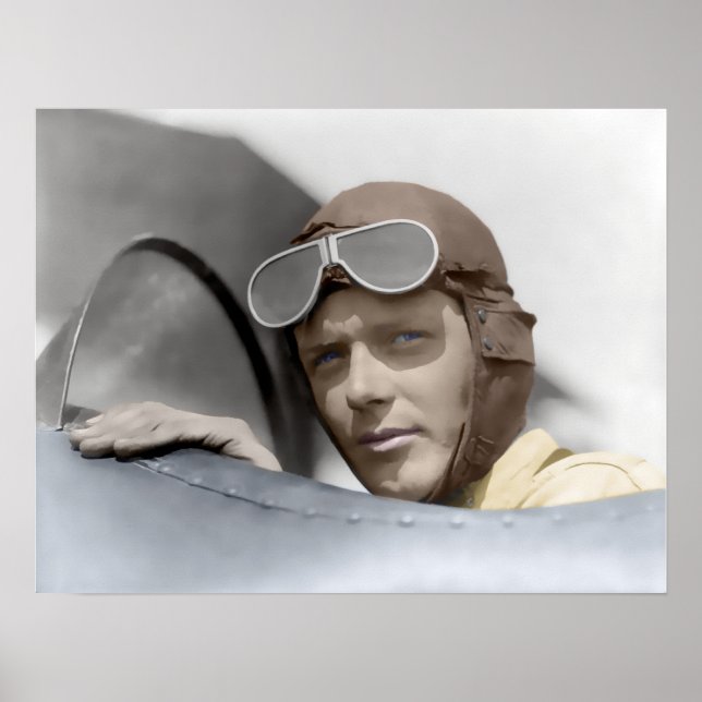 PÓSTER 1928 CHARLES LINDBERGH (Frente)