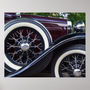 Póster 1930 Ford A Carro Clássico