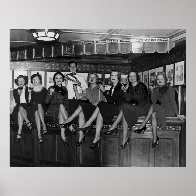 PÓSTER 1933 FIM DO PARTIDO DE PROIBIÇÃO DE NOVA IORQUE (Frente)