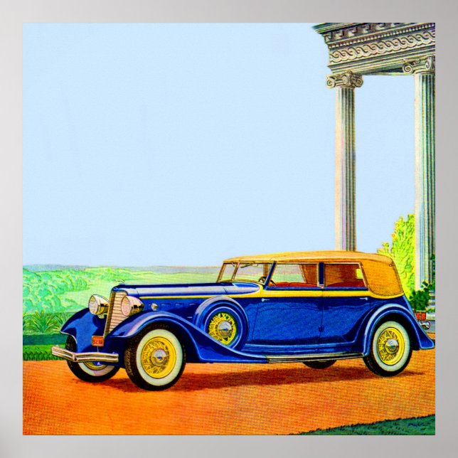Poster 1934 Modelo Lincoln KA (Frente)