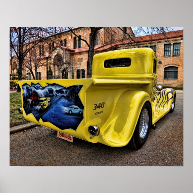 Póster 1934 pickup street rod (Frente)