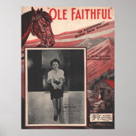 Poster 1935 Ole Faithful