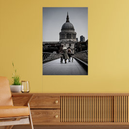 Poster "1940 On Millennium Bridge London" (6331)