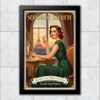 1940 Vintage Sérénade Secrète Publicidade de Perfu