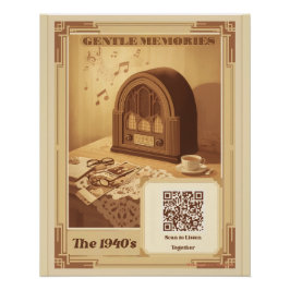Póster 1940s Memory Care Music Poster Dementia Alzheimers
