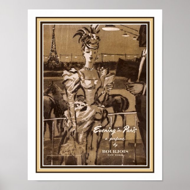 Poster 1947 "Noite em Paris" (Frente)