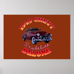 Poster 1949 Chevy Styleline Deluxe