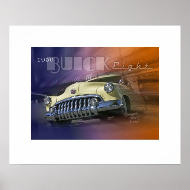 Póster 1950 Buick Oito (Frente)