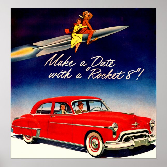 Poster 1950 Faça um encontro com Rocket 88 (Frente)