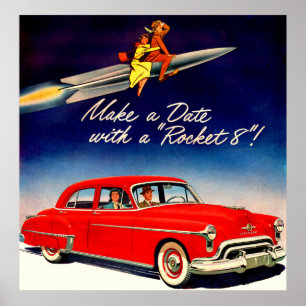 Poster 1950 Façam um encontro com o Rocket 88