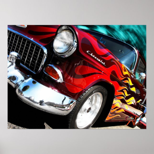 Poster 1955 Chevy Hot Rod (Frente)