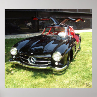Póster 1955 Mercedes Benz 300SL Gullwing