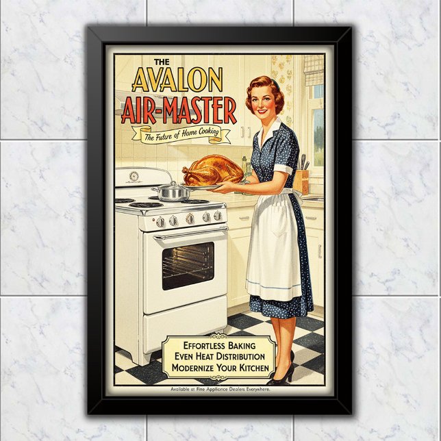 Poster 1955 Vintage Avalon Air-Master Oven Advertising (Criador carregado)