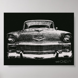 POSTER 1956 CHEVY SKETCH