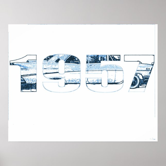 Póster 1957 Chevy (Frente)