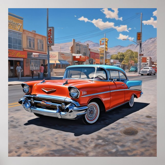Poster 1957 Chevy Belair (Frente)
