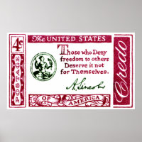 1960 Abraham Lincoln American Credo