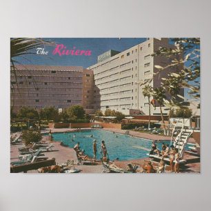 Poster 1961 The Hotel Riviera, Las Vegas, NV