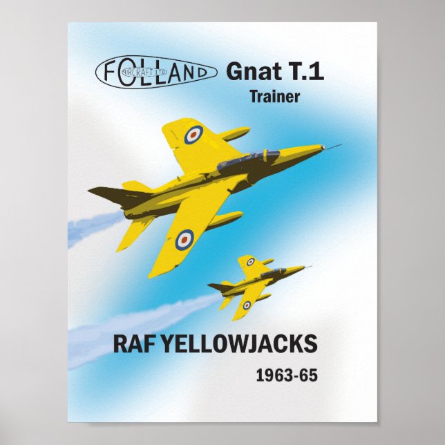 Poster 1963-65 RAF Yellowjacks (Frente)