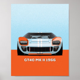 POSTER 1966 GT40