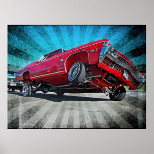 Poster 1968 de Chevrolet Impala do Lowrider do