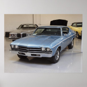 Poster 1968 do cupé do esporte de Chevy Chevelle
