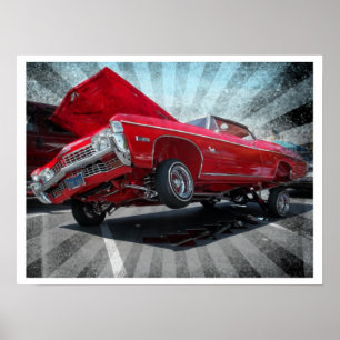 Poster 1968 do Lowrider de Chevrolet Impala do