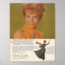 Poster 1968 Sarah Coventry Anúncio
