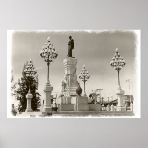 Poster 1969 do monumento de Korat Tailândia