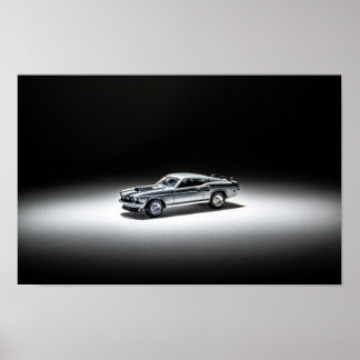 Poster 1969 Ford Mustang Mach1 em Miniatura