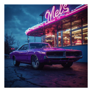 Póster 1969 Plum Crazy Purple Charger RT