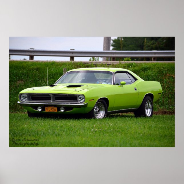 Póster 1970 Plymouth Cuda (Frente)