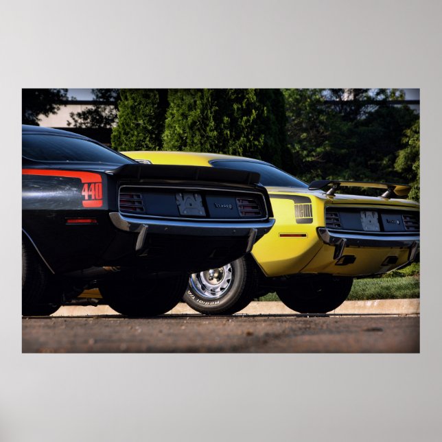 Poster 1970 Plymouth 'Cuda 440 & HEMI (Frente)