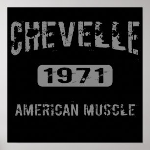 Poster 1971 americano do músculo de Chevelle