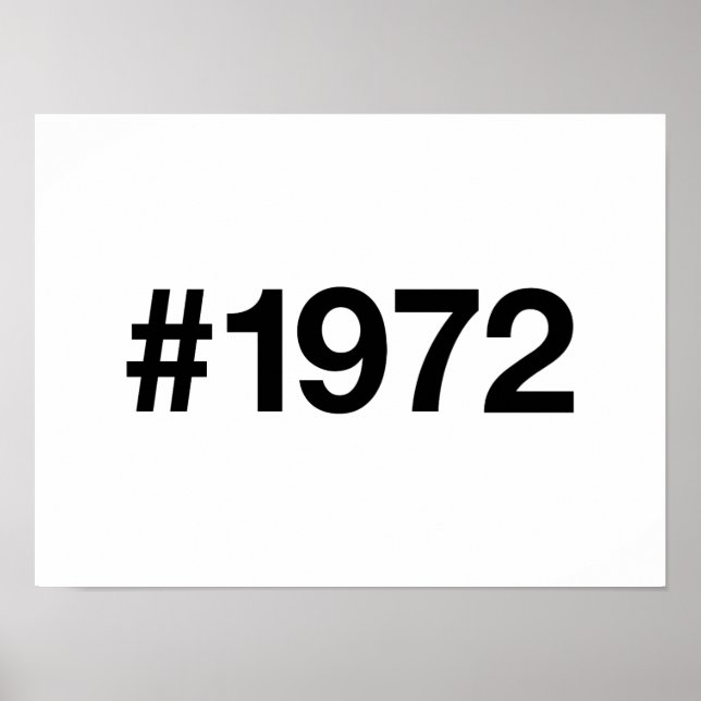 Poster 1972 Hashtag 53 Anos Aniversário de Aniversário (Frente)