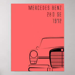 Poster 1972 Mercedes Benz 280SE