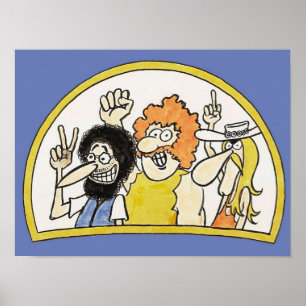 POSTER 1973 FABULOUS FURRY FREAK BROTHERS SKETCH