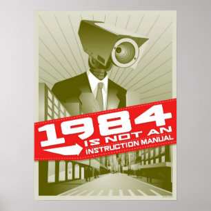 Póster 1984 não são um manual da instrução