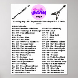 POSTER 1987 - ROCK'N'ROLL HEAVEN (PARTE 2)