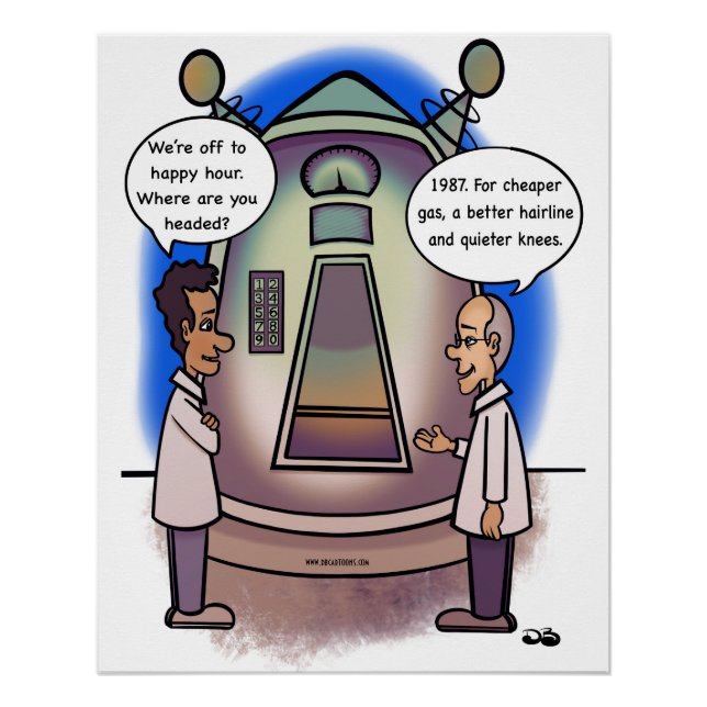 Póster 1987 Voltando Ao Poster brilhante (Frente)