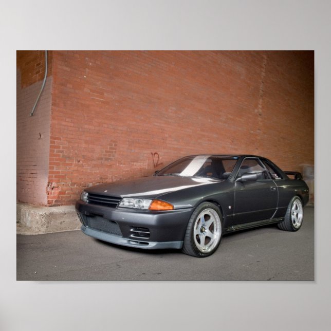 Póster 1989 Nissan Skyline R32 GT-R (Frente)