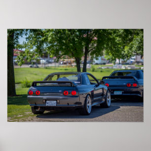 Póster 1989 Nissan Skyline R32 GT-R