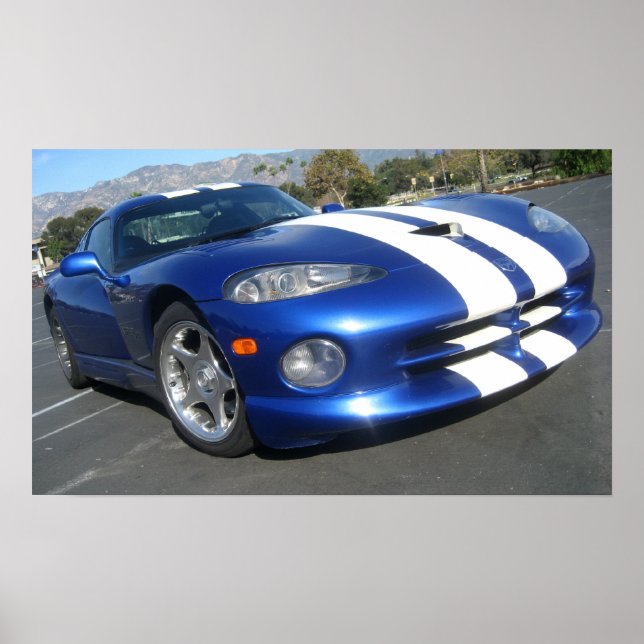 Poster 1996 Dodge Viper GTS (Frente)