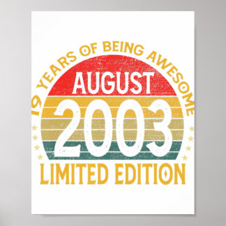 Poster 19 anos é incrível desde agosto de 2003 19º aniver