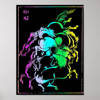 Póster 19b Grupo de Cavalos