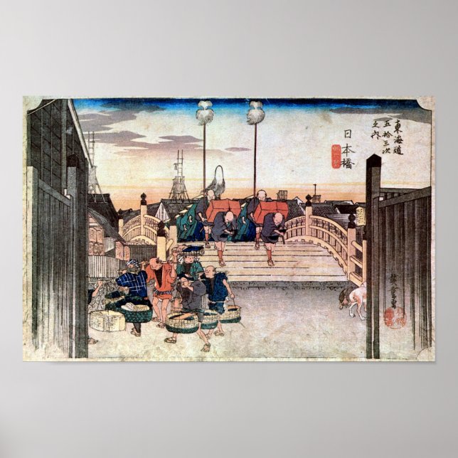 POSTER 1. 日本橋, 広重 (Frente)