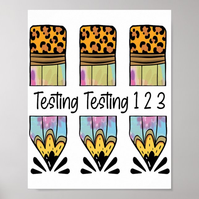 Poster 1 2 3 Teste do dia do camisa de teste Teste Teste  (Frente)
