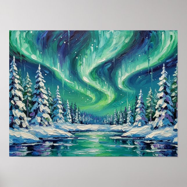 Poster 1. Aurora Boreal Etérea (Frente)